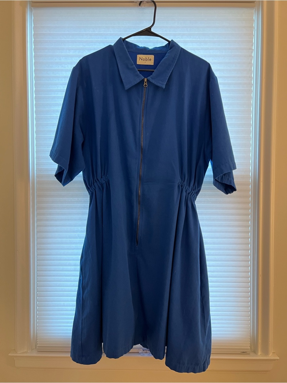 Noble Utility Dress in French Cobalt Blue (with matching toddler jumpsuit)